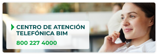 Centro de atención telefónica BIM